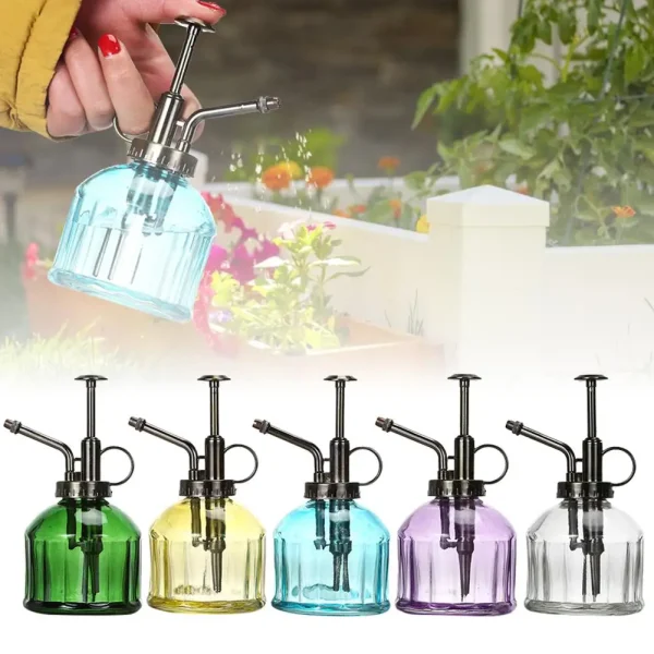 1pc 300ml Glass Plant Watering Mister | Spray Bottle for Garden, Flowers & Hairdressing - Image 2