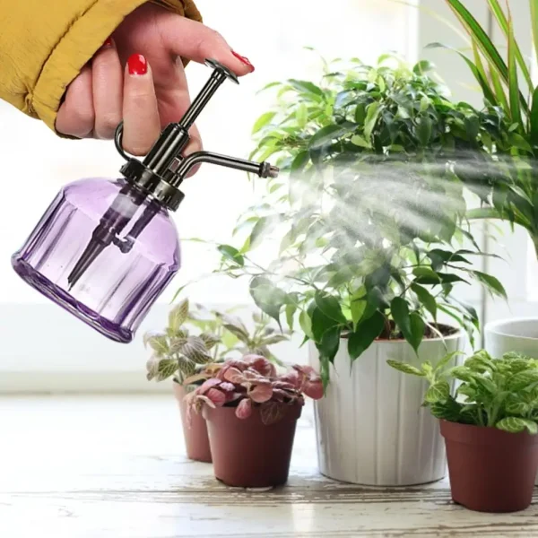 1pc 300ml Glass Plant Watering Mister | Spray Bottle for Garden, Flowers & Hairdressing - Image 3