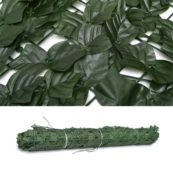 Artificial Green Leaf Screening Rolls Privacy Fence Screen Hedges Gardening Balcony Landscaping Garden Decoration Outdoor