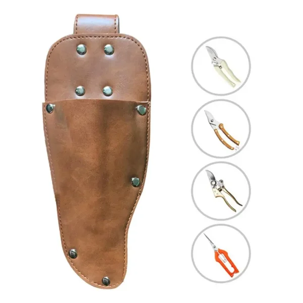 Gardening Pruner Shears Sheath Premium Leather Protective Case Cover Pruner Sheath Protective Leather Case Cover - Image 5