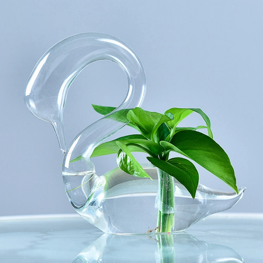 Swan-Shaped Hydroponic Flower