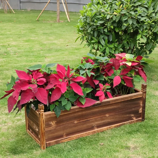 Raised Garden Bed | Window-Mounted Wooden Planter Box for Flowers, Vegetables & Herbs - Image 2