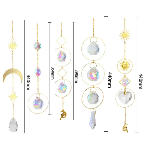 Crystal Wind Chime | Handmade Prism Sun Catcher for Garden, Window & Home Decor Rainbow Ornament - Image 6