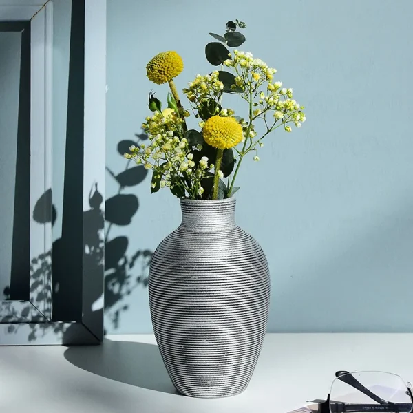 Ceramic Nordic Vase | Modern Flower Pot for Home Decor, Living Room & Interior Decoration - Image 4