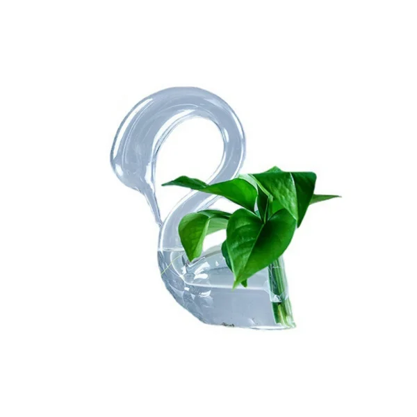 Swan-Shaped Hydroponic Flower Vase | Transparent Glass for Home Decoration, Holiday Gifts & Weddings - Image 8