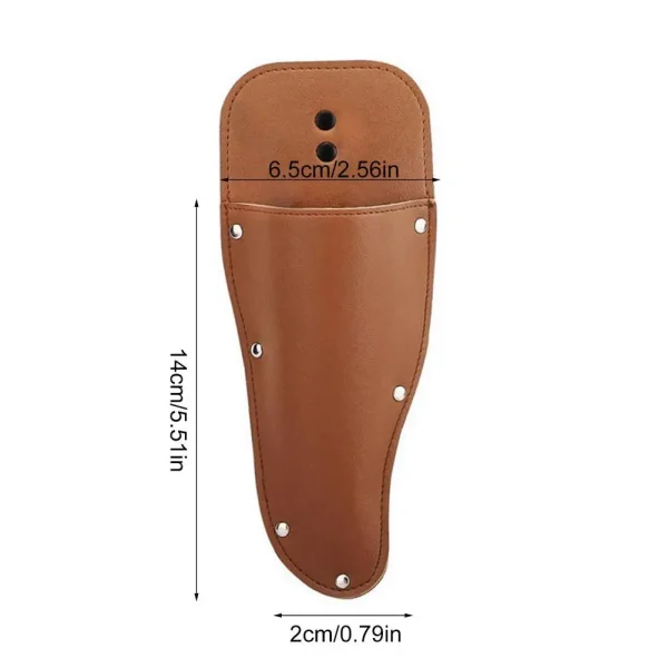 Gardening Pruner Shears Sheath Premium Leather Protective Case Cover Pruner Sheath Protective Leather Case Cover - Image 6