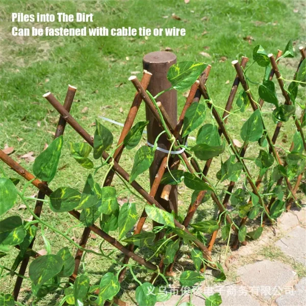 40cm/70cm Expanding Trellis Fence Retractable Fence Artificial Garden Plant Fence UV Protected Privacy Screen For Outdoor Indoor - Image 4