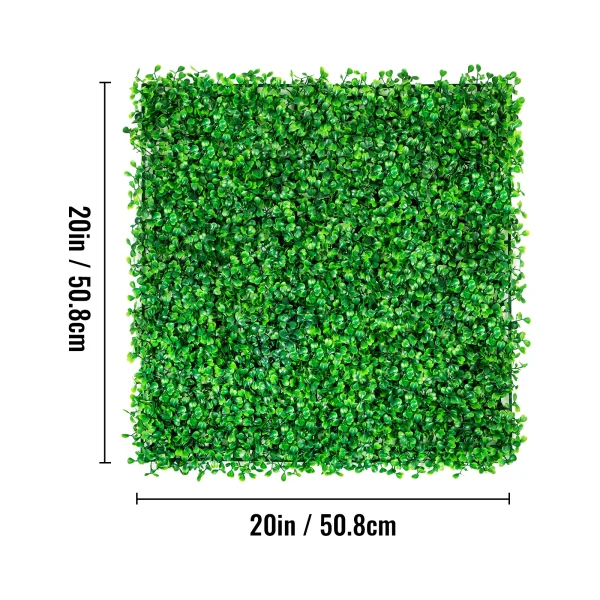 VEVOR Artificial Boxwood Hedge Wall | Decorative Privacy Screen & Backdrop for Home & Garden - Image 7