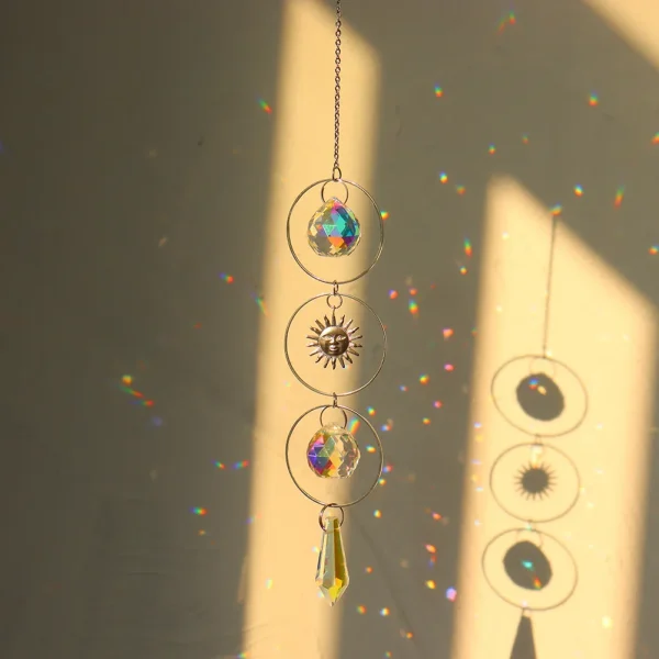 Crystal Wind Chime | Handmade Prism Sun Catcher for Garden, Window & Home Decor Rainbow Ornament - Image 10