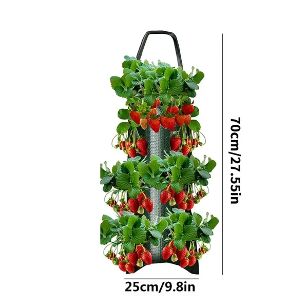 New Fabric Flower Bag Strawberry Growing Bag Plant Pot Wall Hanging Planter Vertical Vegetables Potatoes Greenhouse Garden Tools - Image 7