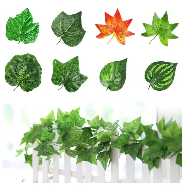 230cm Artificial Ivy Green Silk Hanging Vine | DIY Wall Decor for Home & Event Decoration - Image 2