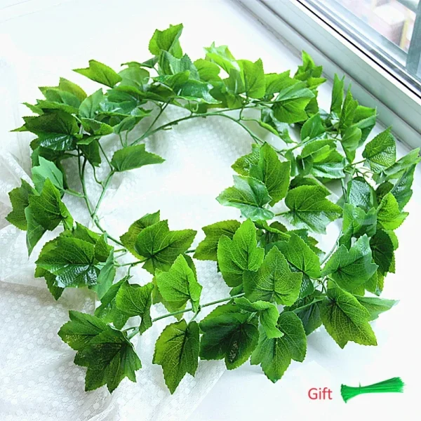 230cm Artificial Ivy Green Silk Hanging Vine | DIY Wall Decor for Home & Event Decoration - Image 3