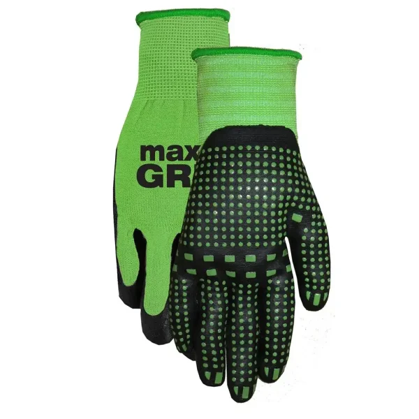 6-Pack Max Grip™ Work Gloves | Nylon Spandex Abrasion-Resistant Gripper for Outdoor, Construction, Warehouse & Gardening - Image 2