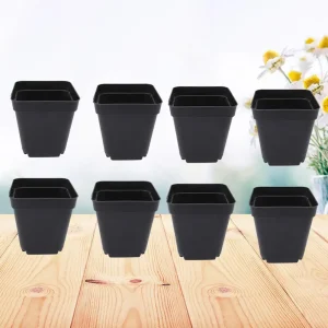 50PCS Plastic Square Flower