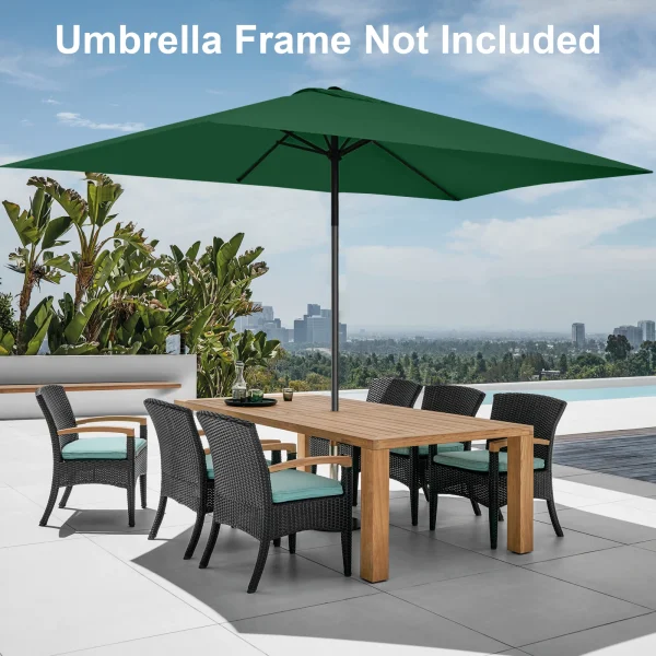 2x3M Replacement Canopy – Polyester Outdoor Garden Square Patio Umbrella Cover, UV-Protected & Rainproof - Image 5