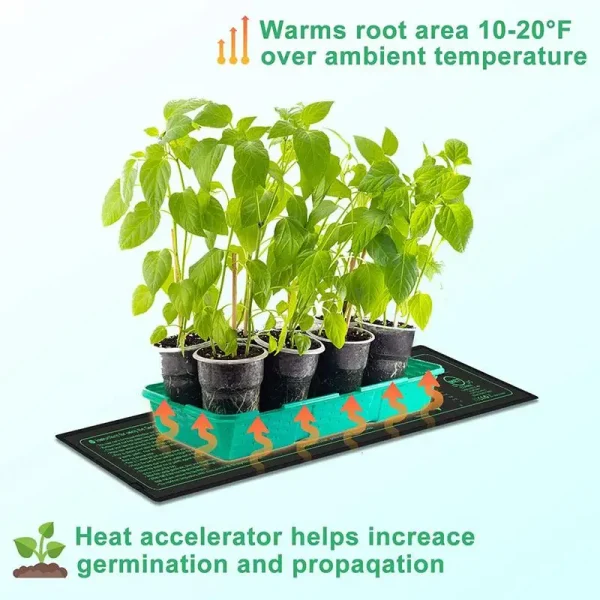 Seedling Heat Mat - Waterproof Heating Pad for Indoor Gardening (4"x20.67") - Image 5