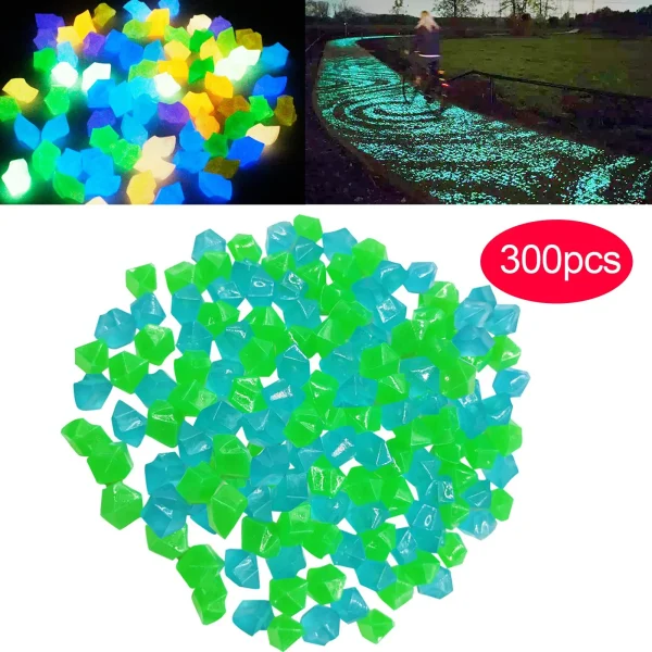 Garden Decorative Pebbles Stones Non Radioactive Resin Material Glowing Stones Outdoor Walkways Garden Yard Decor Glow Stones - Image 5