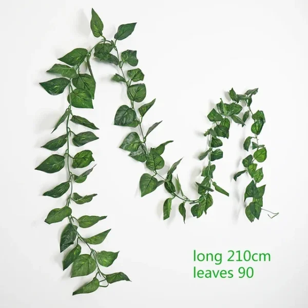 230cm Artificial Ivy Green Silk Hanging Vine | DIY Wall Decor for Home & Event Decoration - Image 13