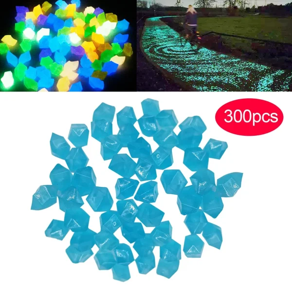 Garden Decorative Pebbles Stones Non Radioactive Resin Material Glowing Stones Outdoor Walkways Garden Yard Decor Glow Stones - Image 3