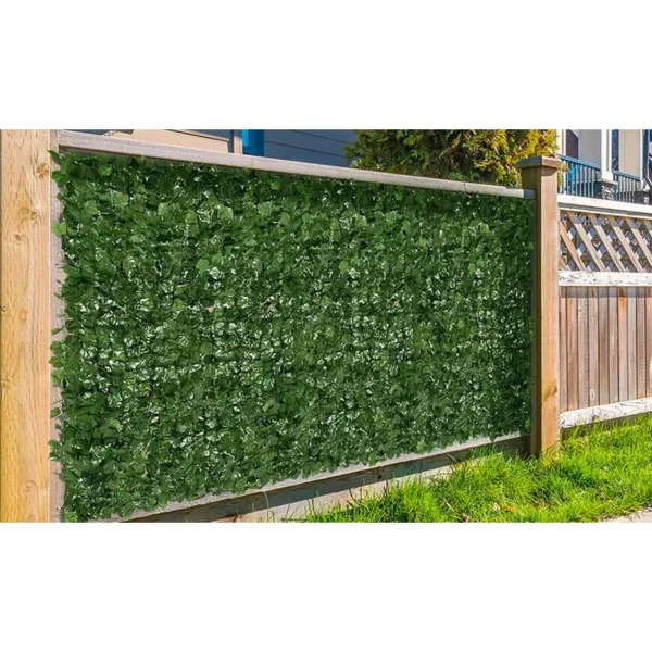 US Outdoor Garden Artificial Faux Ivy Hedge Leaf and Vine Privacy Fence Wall Screen 59in