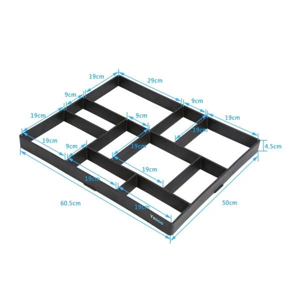 DIY Plastic Path Maker Mold | Road Paving Cement Brick Stone Mould for Gardens - Image 6