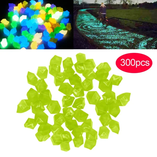 Garden Decorative Pebbles Stones Non Radioactive Resin Material Glowing Stones Outdoor Walkways Garden Yard Decor Glow Stones - Image 7