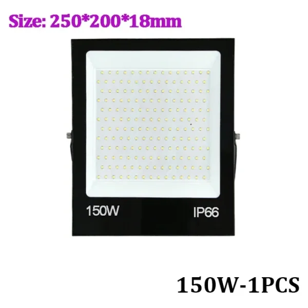 LED Floodlight Projector – 10W to 150W Waterproof Outdoor Spotlight for Garden, Garage & Gate Lighting - Image 10