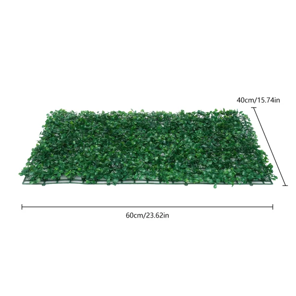 12Pcs Artificial Hedge Screen Privacy Fence Faux Plant Leaves Panels Boxwood Grass for Home Garden Wall Yard Decor 60x40cm - Image 6