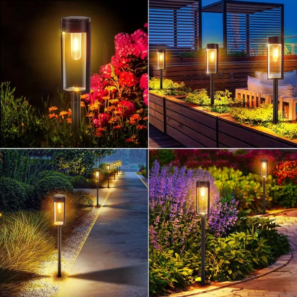 6/12 Pack Solar Pathway Lights | Upgraded Outdoor Auto On/Off Landscape Lights - Image 6