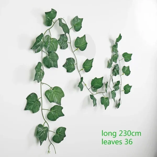 230cm Artificial Ivy Green Silk Hanging Vine | DIY Wall Decor for Home & Event Decoration - Image 9