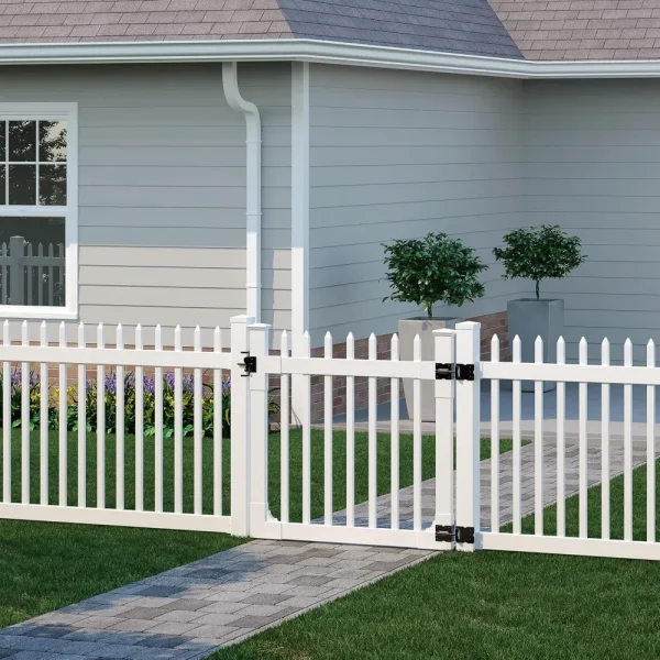 White Vinyl Picket Fence