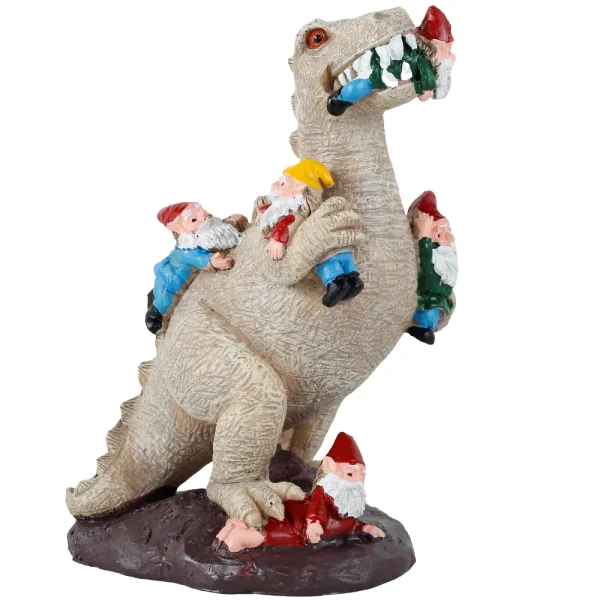 Dinosaur Gnomes Garden Statue