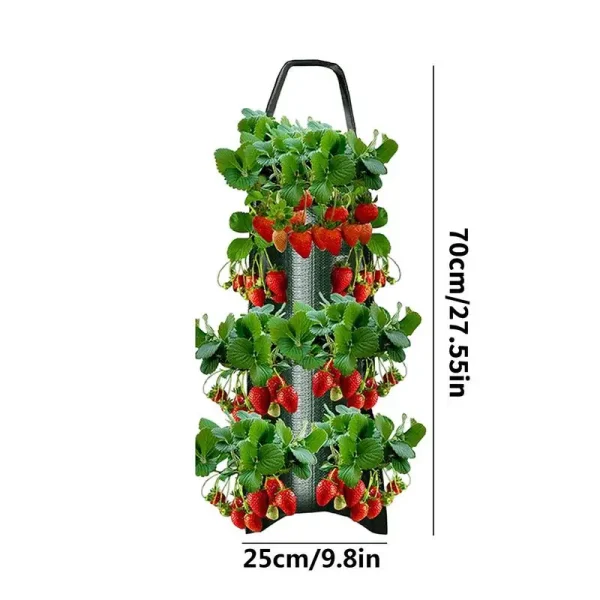 New Fabric Flower Bag Strawberry Growing Bag Plant Pot Wall Hanging Planter Vertical Vegetables Potatoes Greenhouse Garden Tools - Image 5