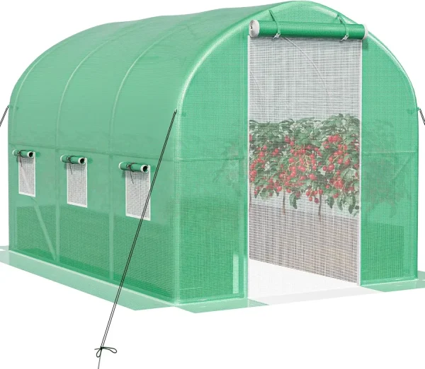 Large Heavy-Duty Walk-In Greenhouse | Portable Tunnel Greenhouse for Gardening - Image 8