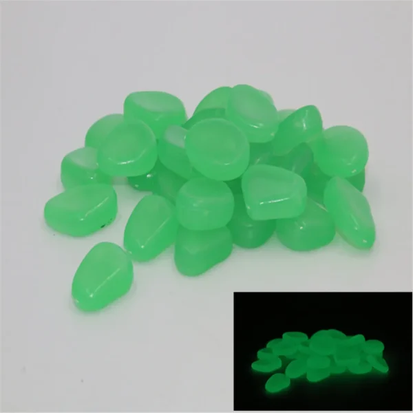 200 Pcs Garden Decoration Glow In The Dark Luminous Pebbles Stones Glowing Stones Outdoor Walkways Home Garden Yard Decor - Image 3