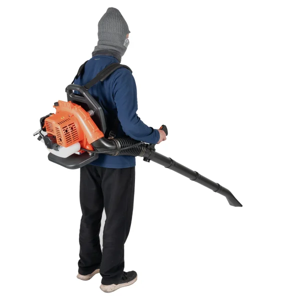 42.7CC Gas-Powered Backpack Leaf Blower | 2-Stroke Outdoor Yard Tool for Snow, Grass & Dust Removal - Image 4