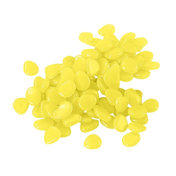 Fish Tank Decorative Aquarium Ornaments Stones Glow In The Dark Luminous Pebbles Stones For Garden Fluorescence Stone Nail Art - Image 3