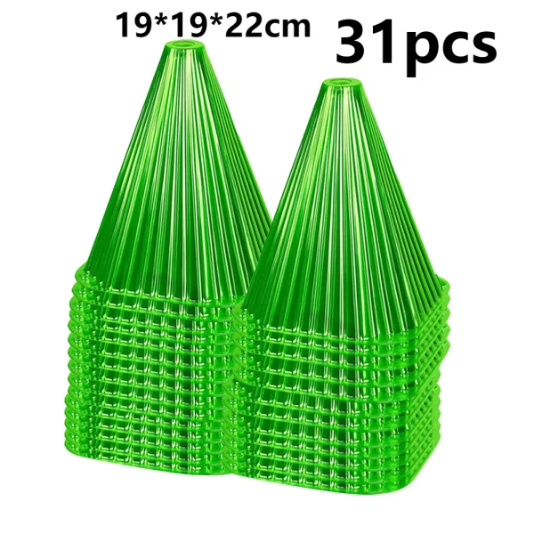 5-31PCS Green Garden Cloches | Weather and Snail Protection for Plants - Image 11