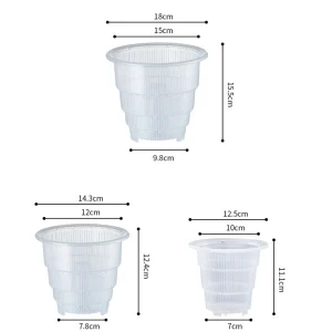 Clear Plastic Orchid Pots