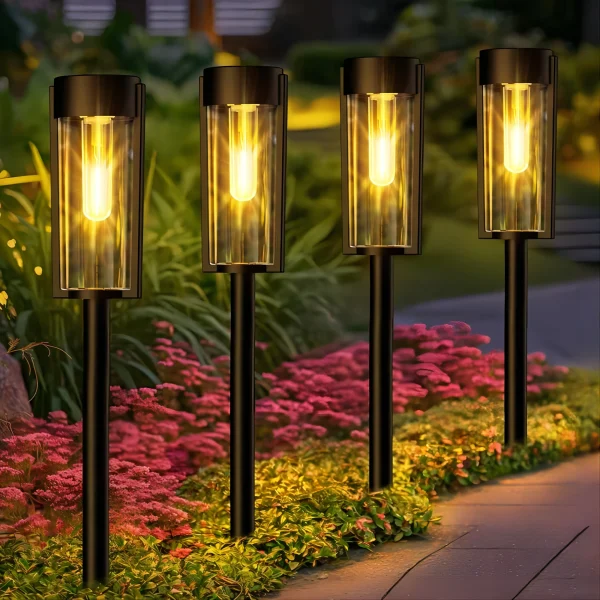 6/12 Pack Solar Pathway Lights | Upgraded Outdoor Auto On/Off Landscape Lights - Image 7