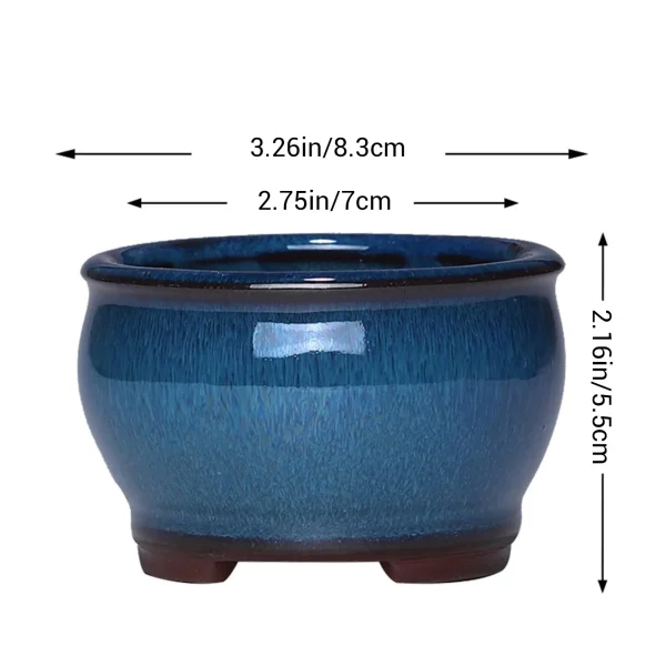 Round Ceramic Plant Pots | Indoor & Outdoor Flower Pots with Drainage Holes - Image 6