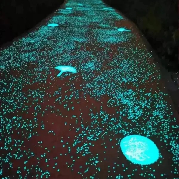 1000Pcs Mini Luminous Stones Pebbles Glow In The Dark Outdoor Pool Walkways Path Patio Lawn Garden Glow Stones Decorations - Image 5