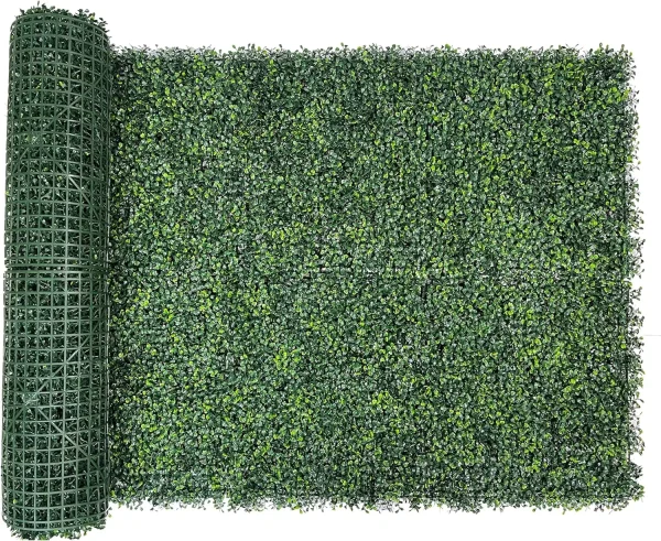 Artificial Ivy Privacy Fence Screen,40"x120" (33.33 sqft) UV-Anti Faux Boxwood Roll Grass Wall Panels for Patio Balcony, Garden - Image 7