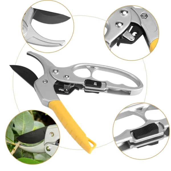 High Carbon Steel Pruning Shears | Durable Gardening Scissors & Branch Trimmers for Plant Care - Image 4