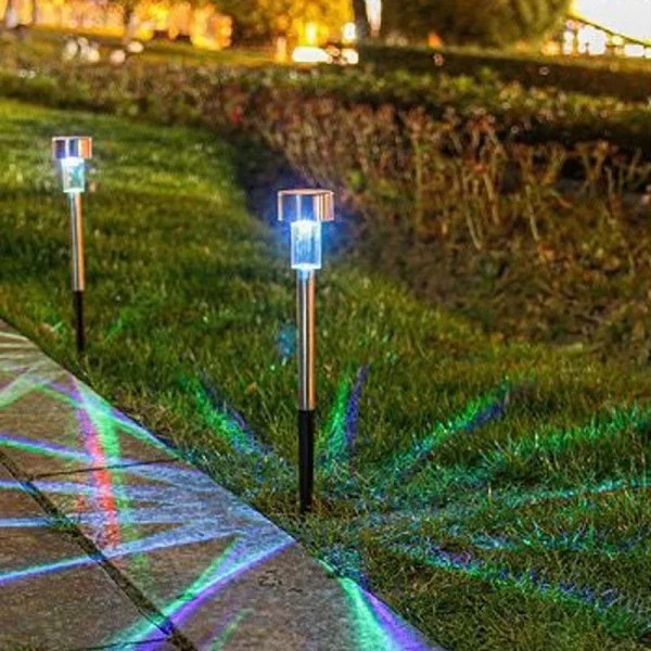 5pcs   Lawn Light Solar Ground Plug Light Stainless Steel Small Tube Light Outdoor Landscape Lighting For Backyard Patio - Image 7