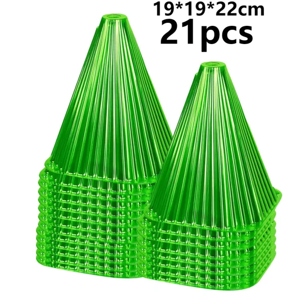 5-31PCS Green Garden Cloches | Weather and Snail Protection for Plants - Image 9