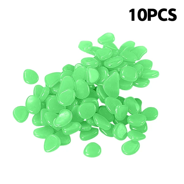 Fish Tank Decorative Aquarium Ornaments Stones Glow In The Dark Luminous Pebbles Stones For Garden Fluorescence Stone Nail Art - Image 14