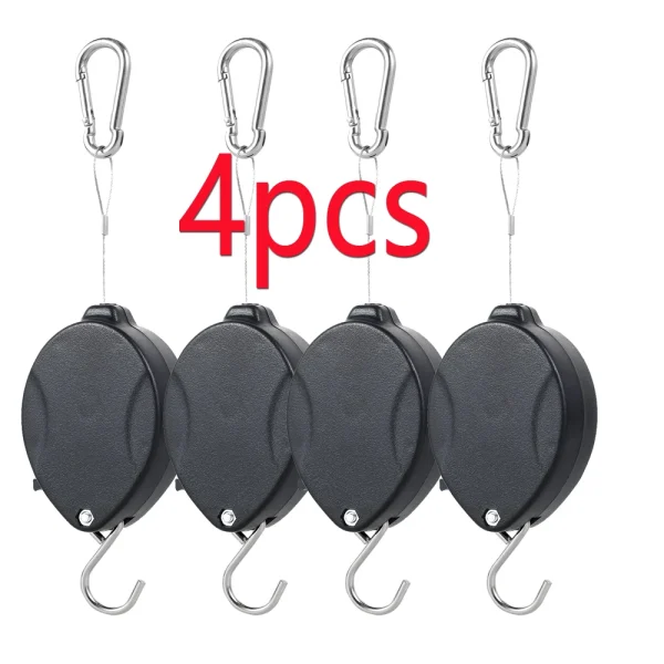 Retractable Plant Hanger | Adjustable Pulley Hook for Hanging Plants, Baskets & Pots - Image 9