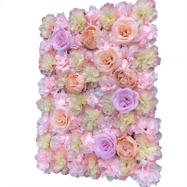 Artificial Wall Panels Flower Wall Mat Silk Flower Panels for Outdoor Garden Backyard Fence Privacy Screen and Indoor Wall Decor - Image 2