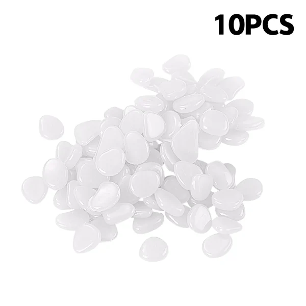 Fish Tank Decorative Aquarium Ornaments Stones Glow In The Dark Luminous Pebbles Stones For Garden Fluorescence Stone Nail Art - Image 10